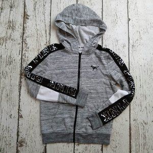 PINK Victoria's Secret Sparkle Zip Up Hoodie - XS
